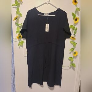 Nwt Aimage Womens Medium Black Tie Waist Swim Cover Up